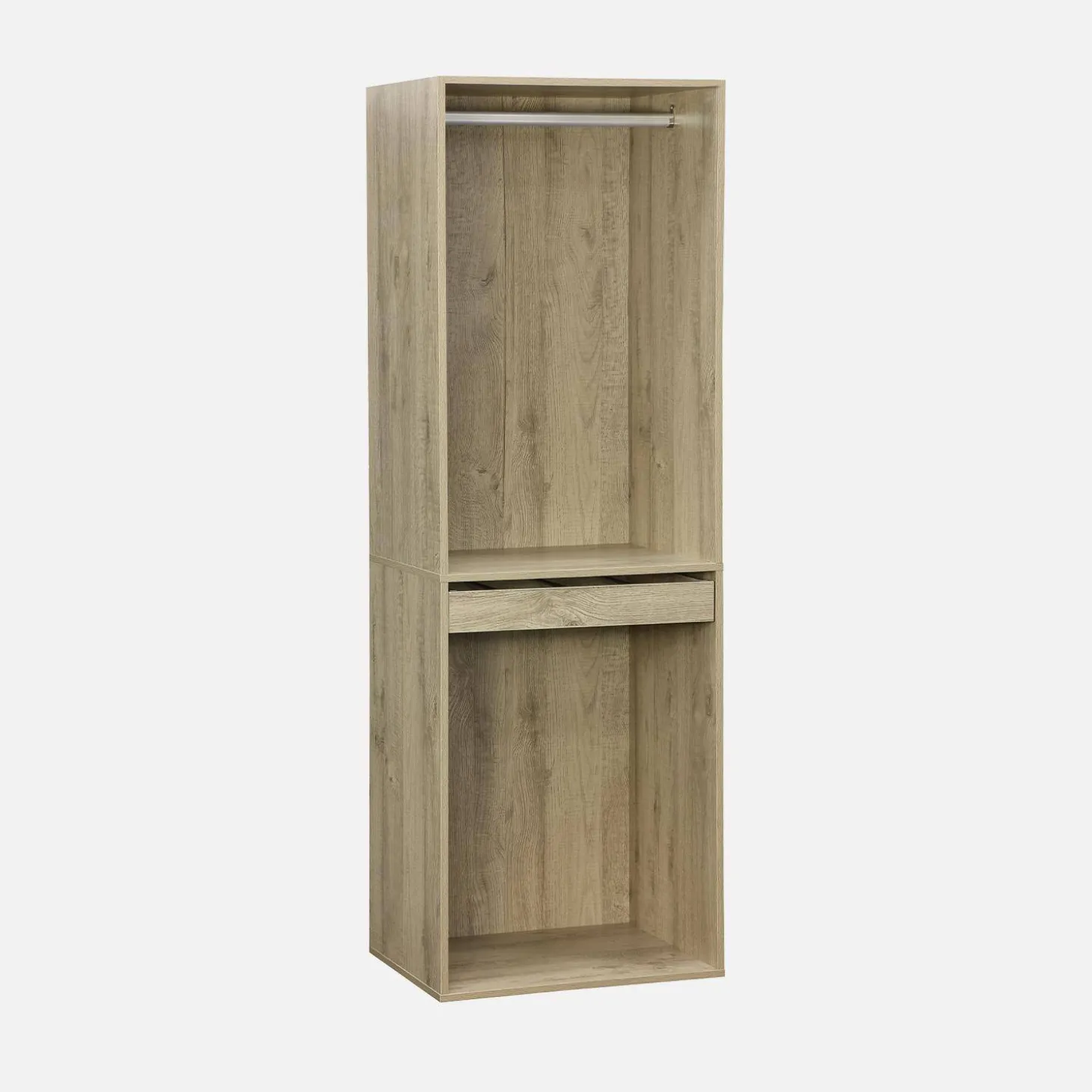 Kledingkast 4 modules modulair 9 lades hangruimtes en vakken
