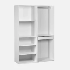 Kledingkast 2 modules modulair hangruimtes en vakken