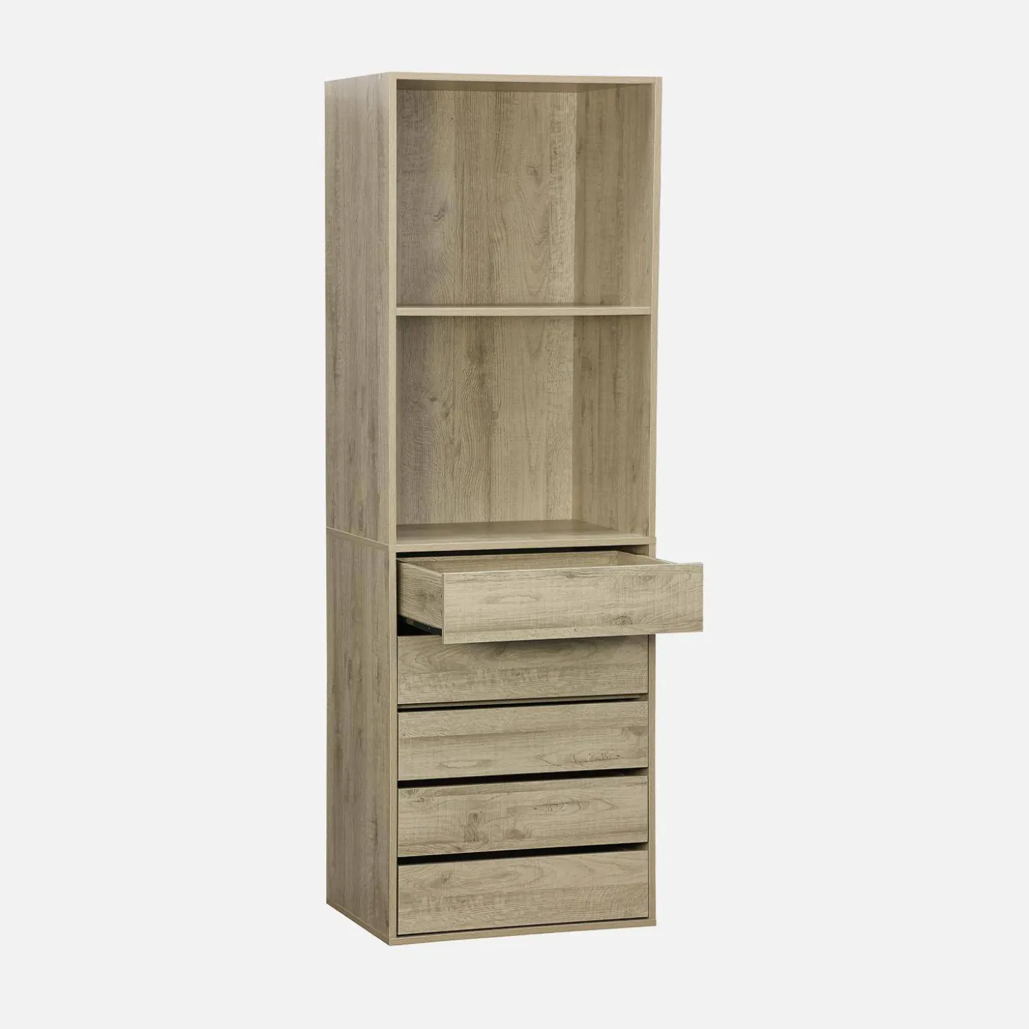 Kledingkast module vakken en 5 lades 60cm