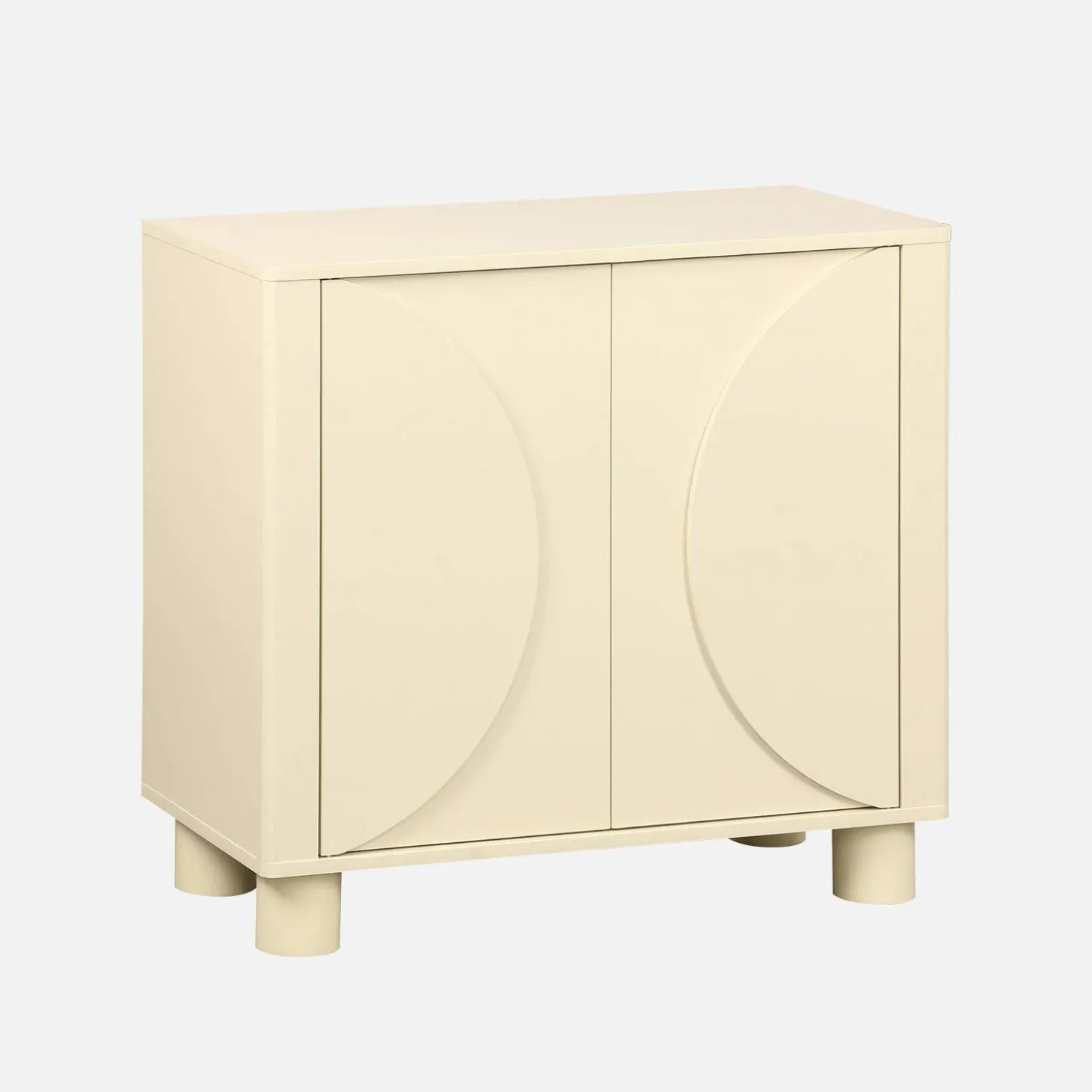 Klein kastje houtdecor 2 omkeerbare deuren 80cm