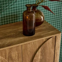Klein kastje houtdecor 2 omkeerbare deuren 80cm