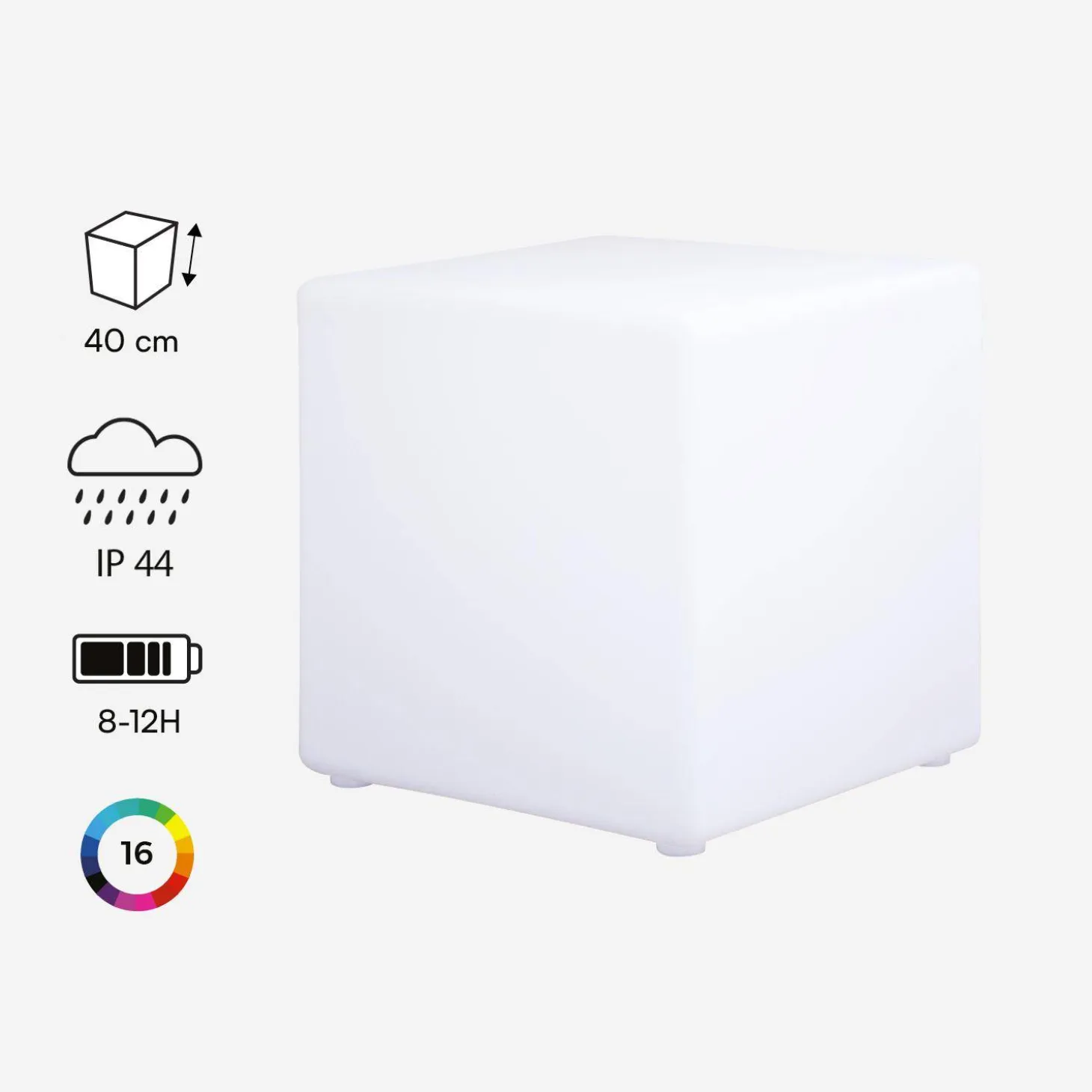Kubus LED lamp warm wit