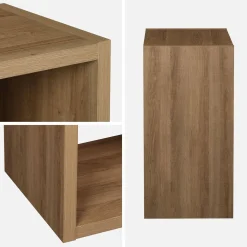 Kubusvormige vakkenkast met 2 niveaus, 4 vakken 76cm