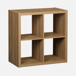 Kubusvormige vakkenkast met 2 niveaus, 4 vakken 76cm