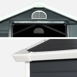 Kunststof tuinhuisje met aluminium frame 1,39 m²
