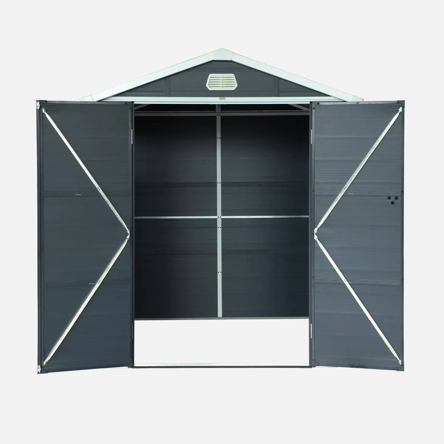 Kunststof tuinhuisje met aluminium frame 3,65 m²