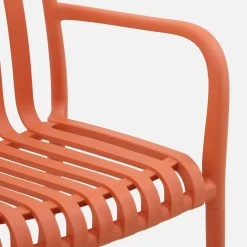 Kunststof tuinstoelen (set van 4)