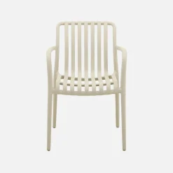 Kunststof tuinstoelen (set van 4)