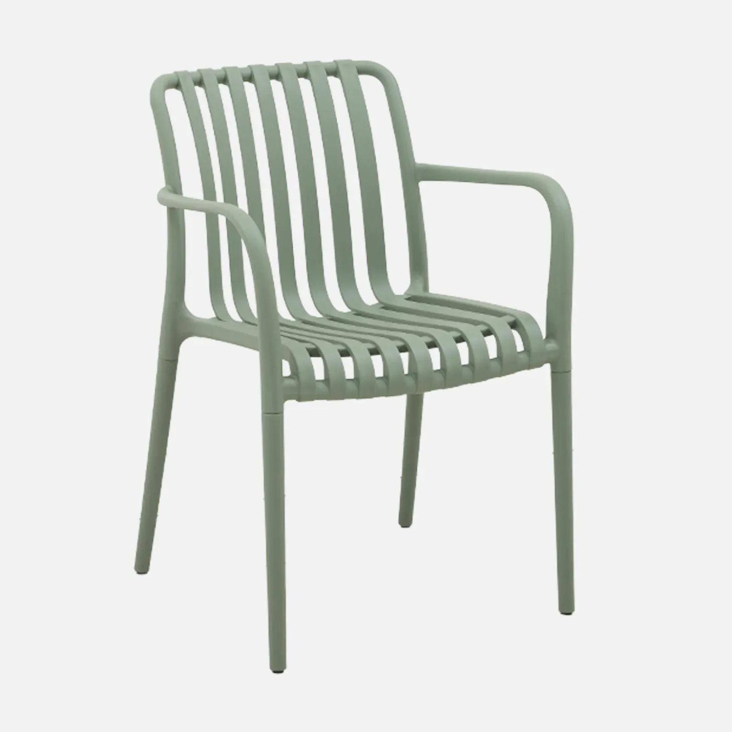 Kunststof tuinstoelen (set van 4)