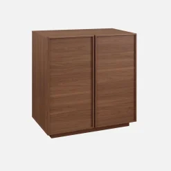 Laag kastje houtlook 2 deuren