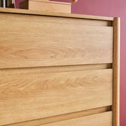 Ladekast houteffect 4 lades 80cm