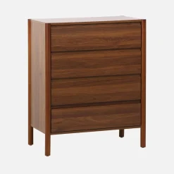 Ladekast houteffect 4 lades 80cm