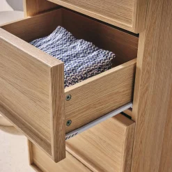 Ladekast houtlook met 4 lades 48cm