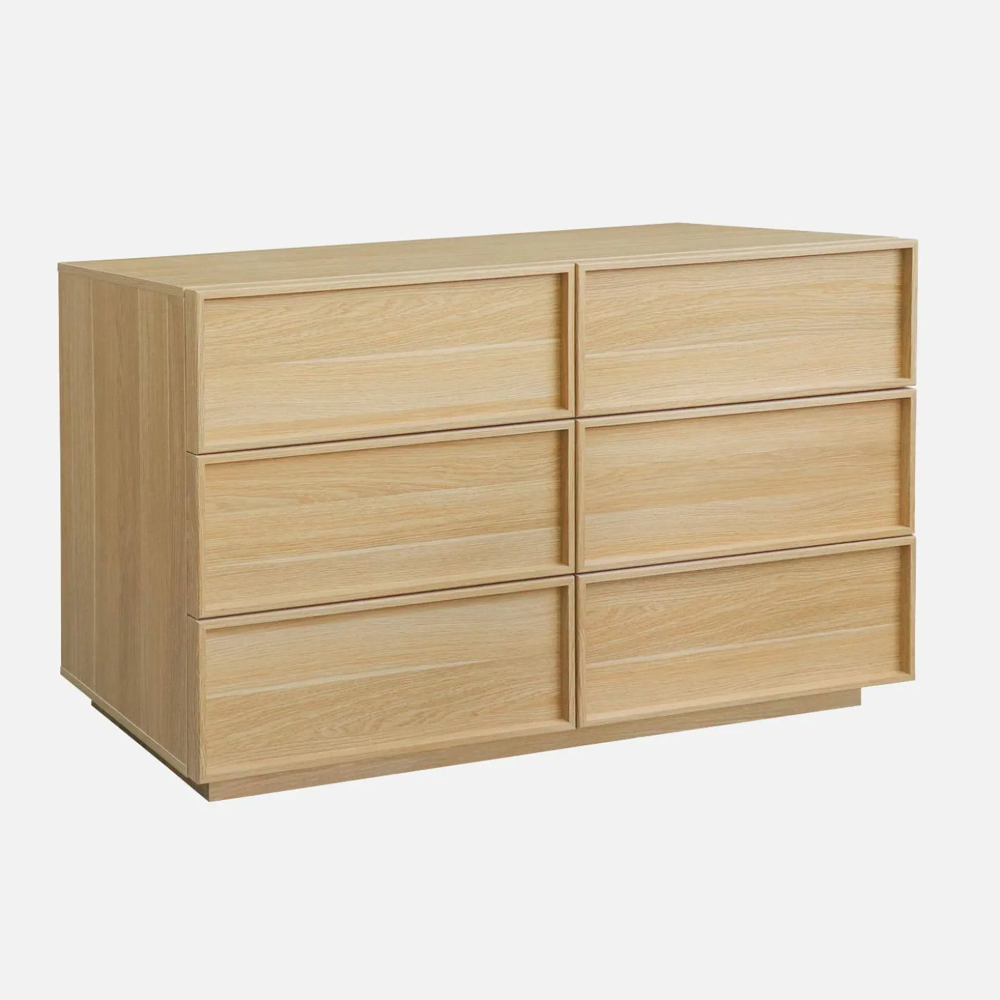 Ladekast houtlook met 6 lades 120cm