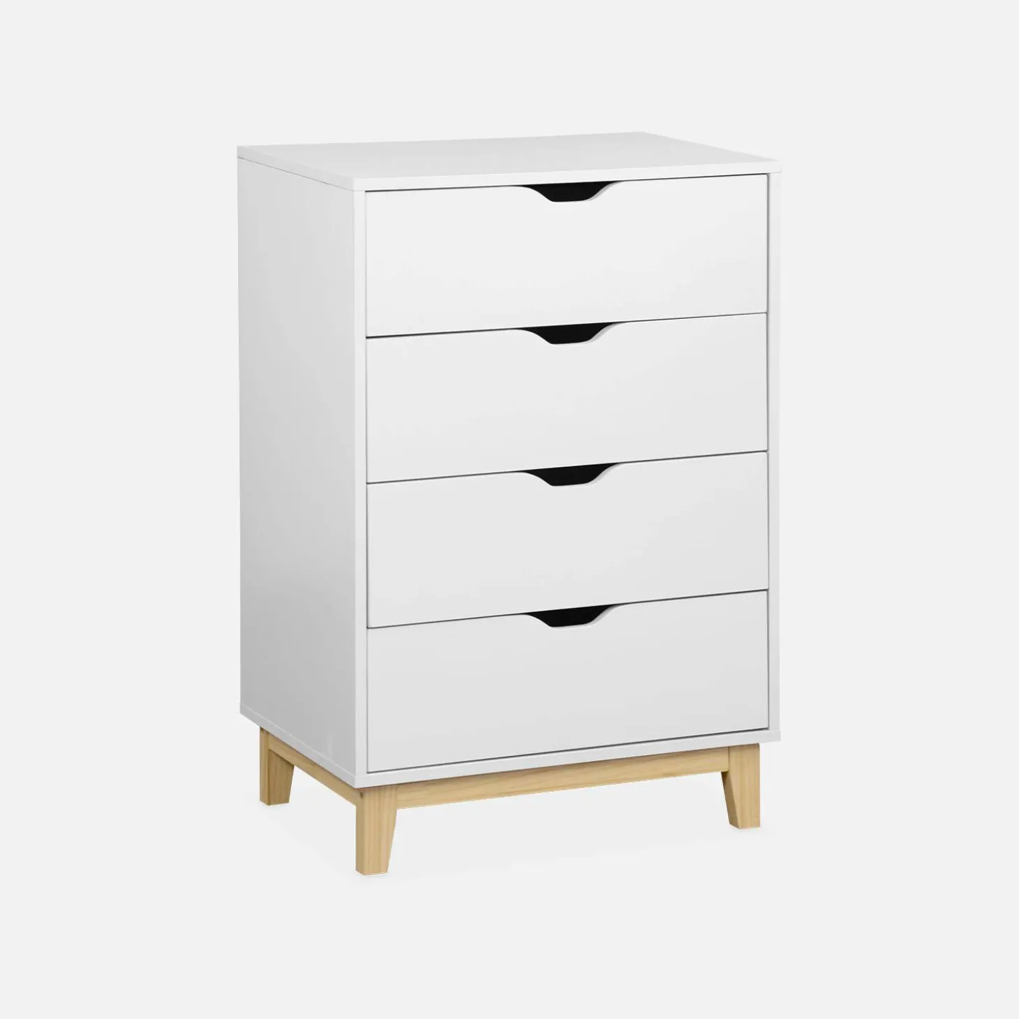 Ladekast 4 lades houtdecor 60cm
