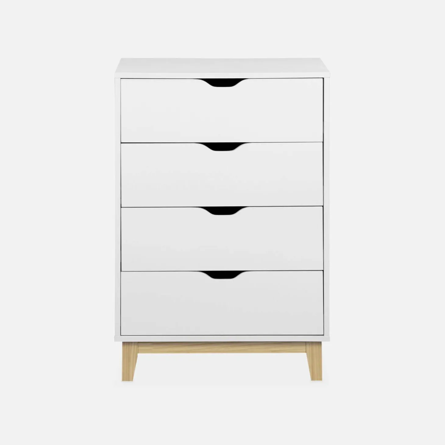 Ladekast 4 lades houtdecor 60cm