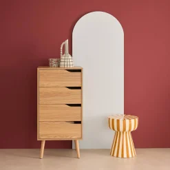 Ladekast met 4 lades houtdecor 48cm