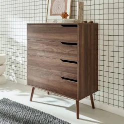 Ladekast met 4 lades houtdecor 80cm