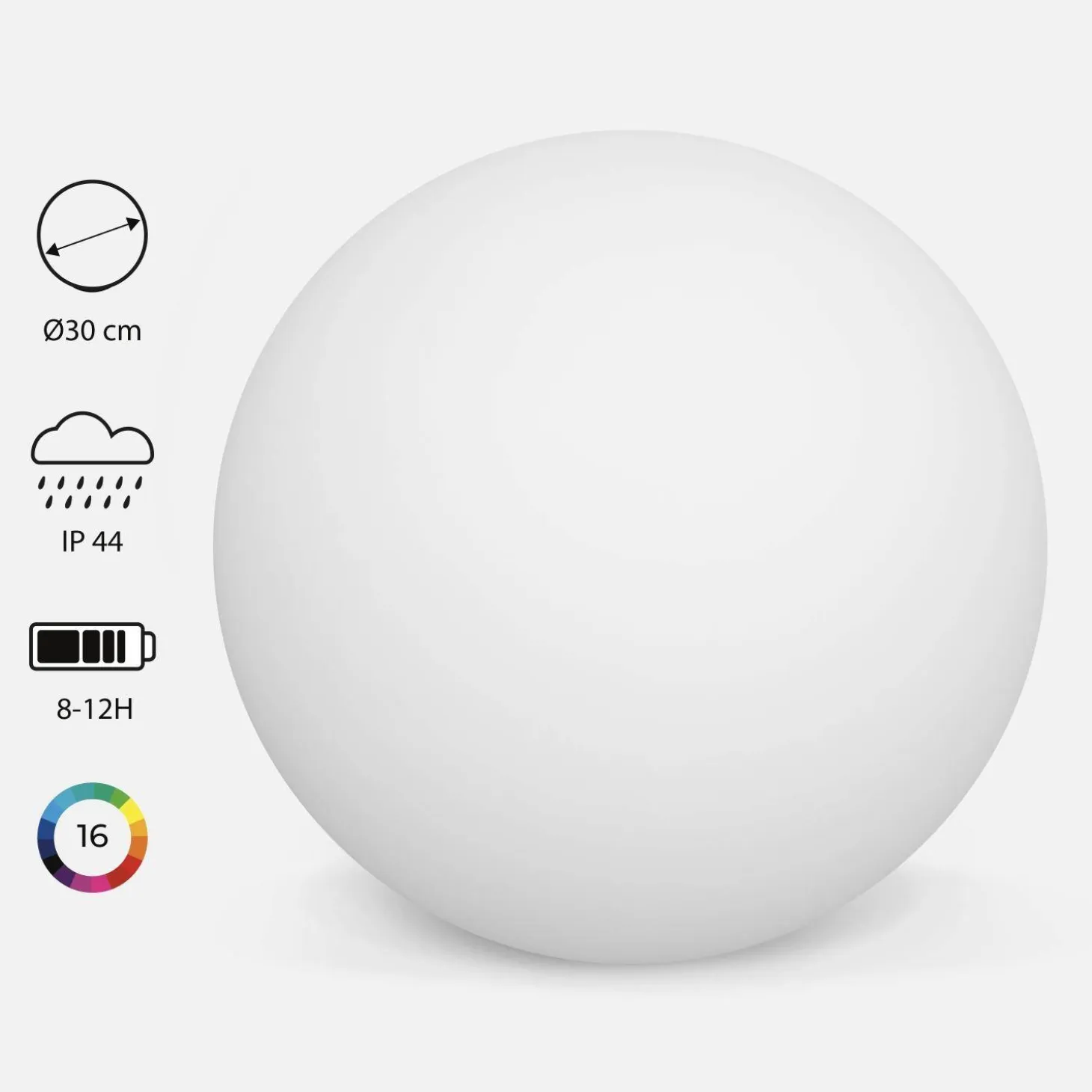 LED bollamp multicolour