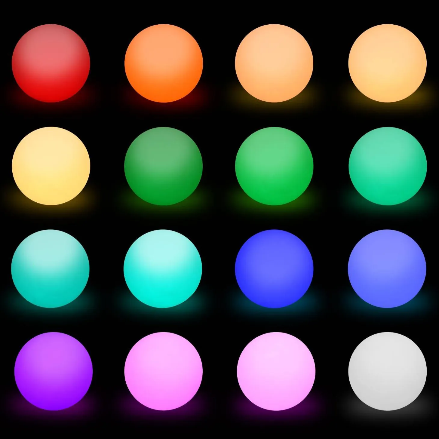 LED bollamp multicolour