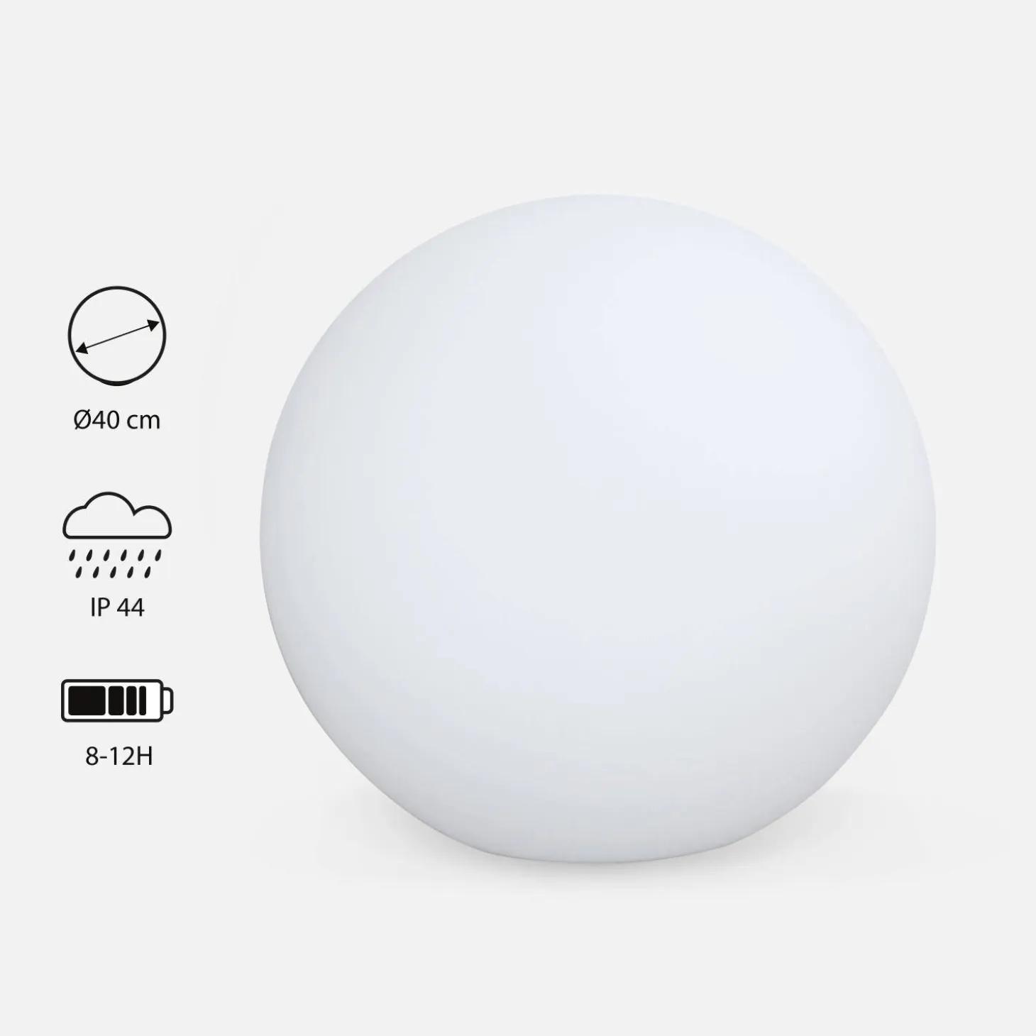 LED bollamp warm wit