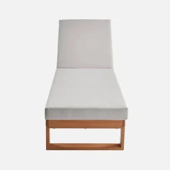 Ligbank in eucalyptus hout, multiposities (set van 2)