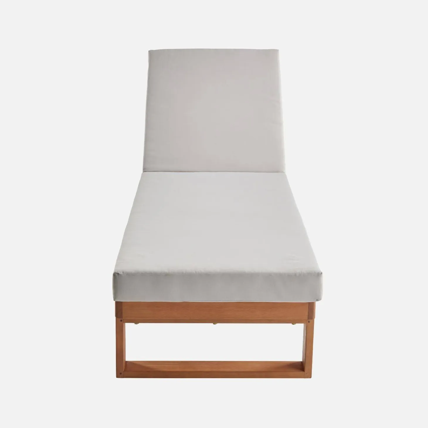 Ligbank in eucalyptus hout, multiposities (set van 2)