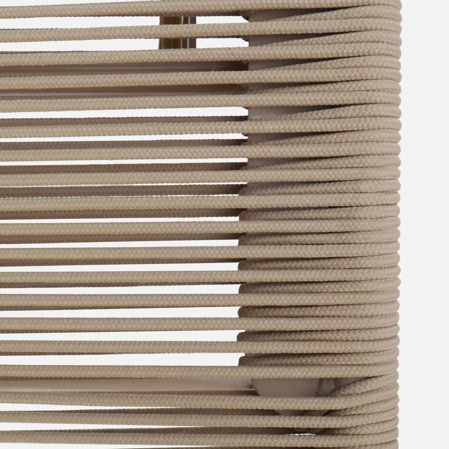 Ligstoelen met meerdere posities van staal en koord (set van 2)