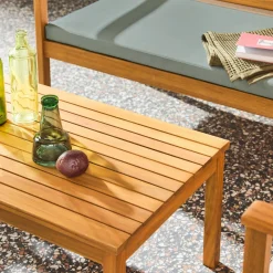 Loungeset acaciahout voor 4 personen