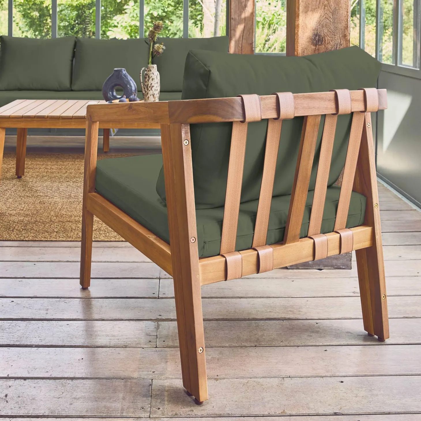 Loungeset 5 persoons acaciahout