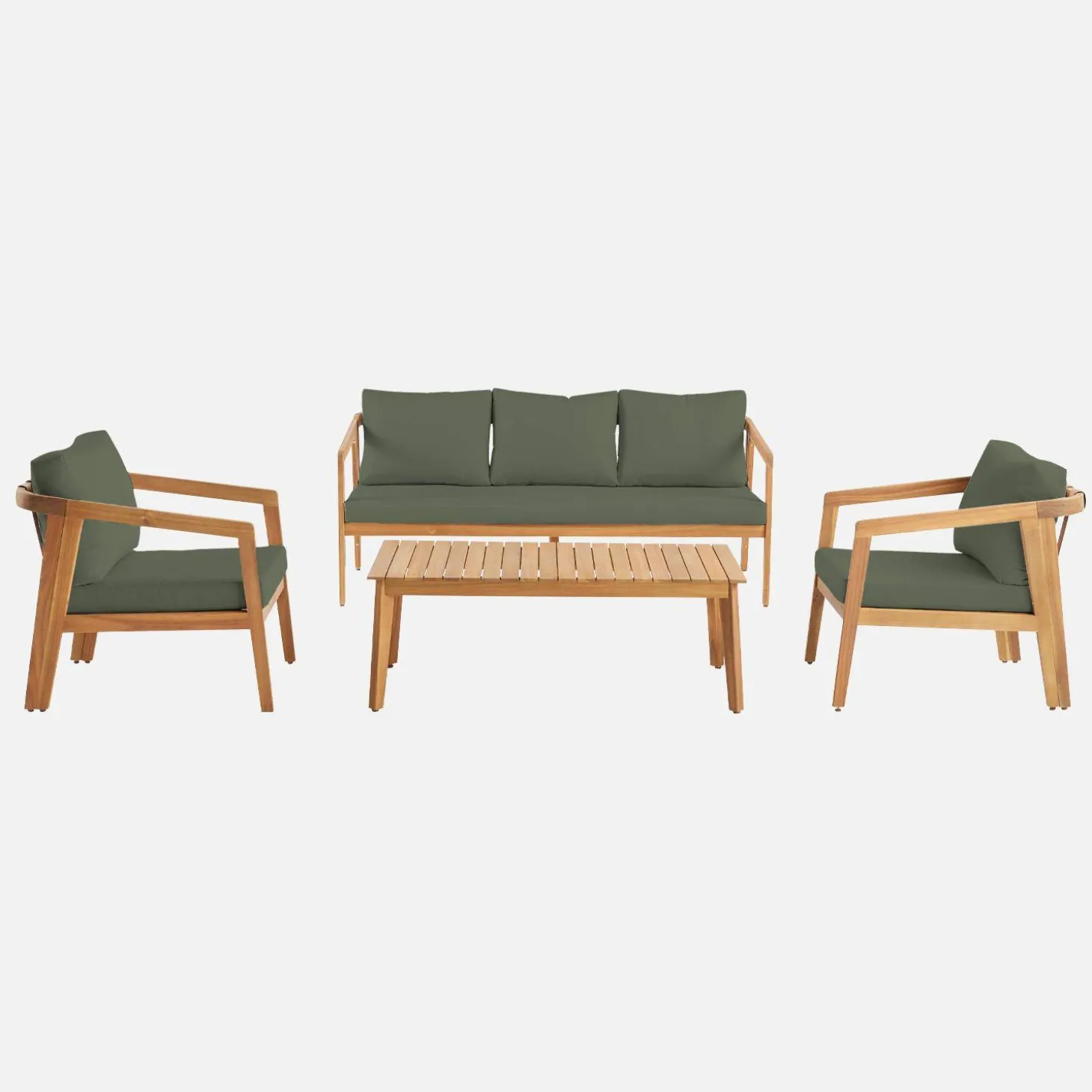 Loungeset 5 persoons acaciahout
