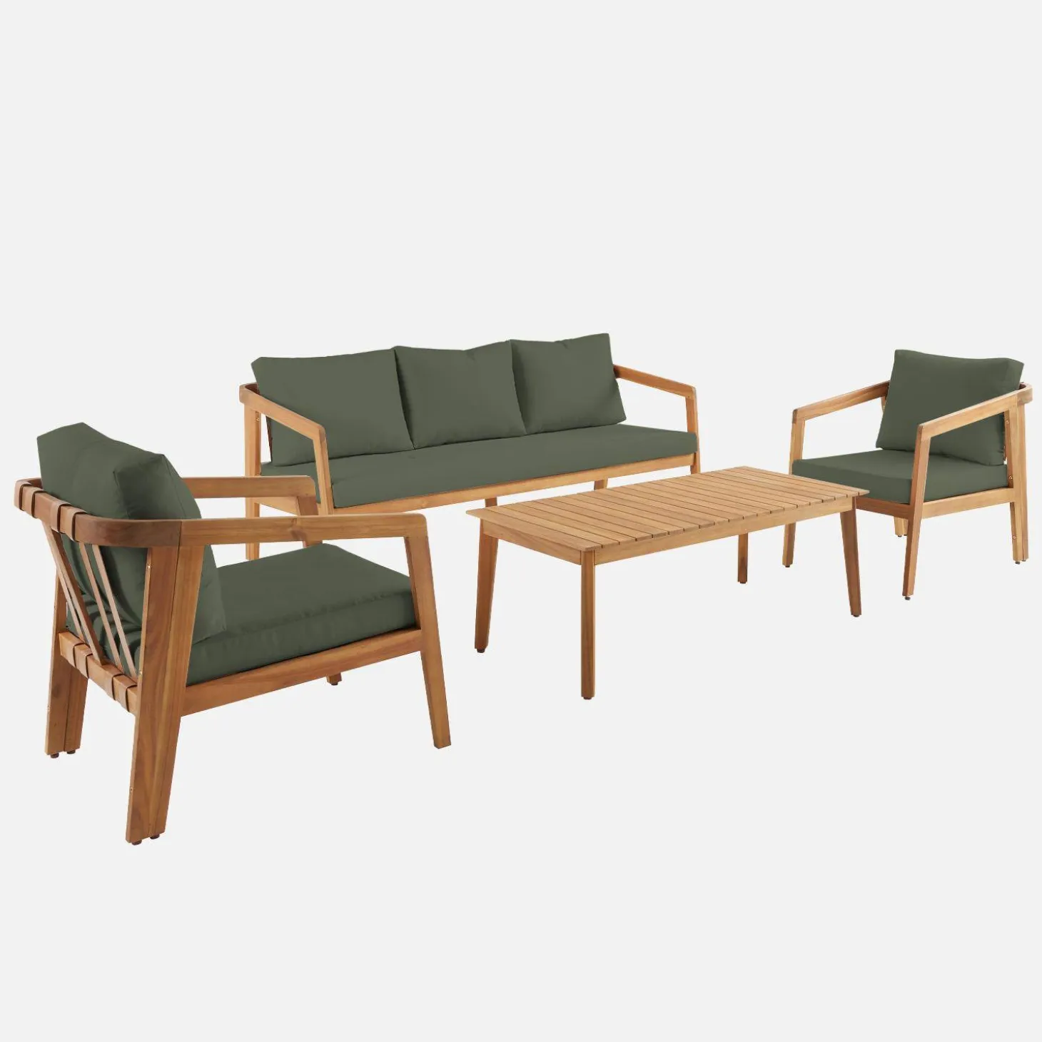 Loungeset 5 persoons acaciahout