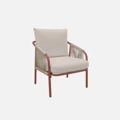Loungeset van staal, 4 personen
