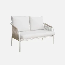 Loungeset van staal, 4 personen