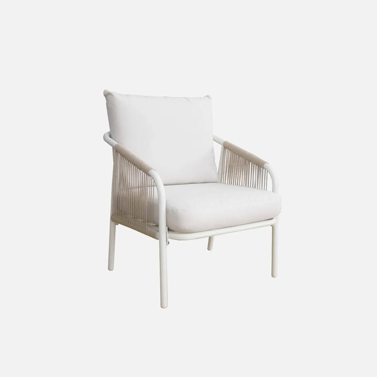 Loungeset van staal, 4 personen
