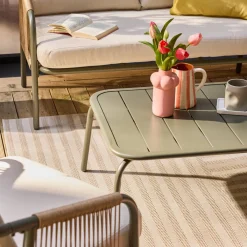 Loungeset van staal, 4 personen