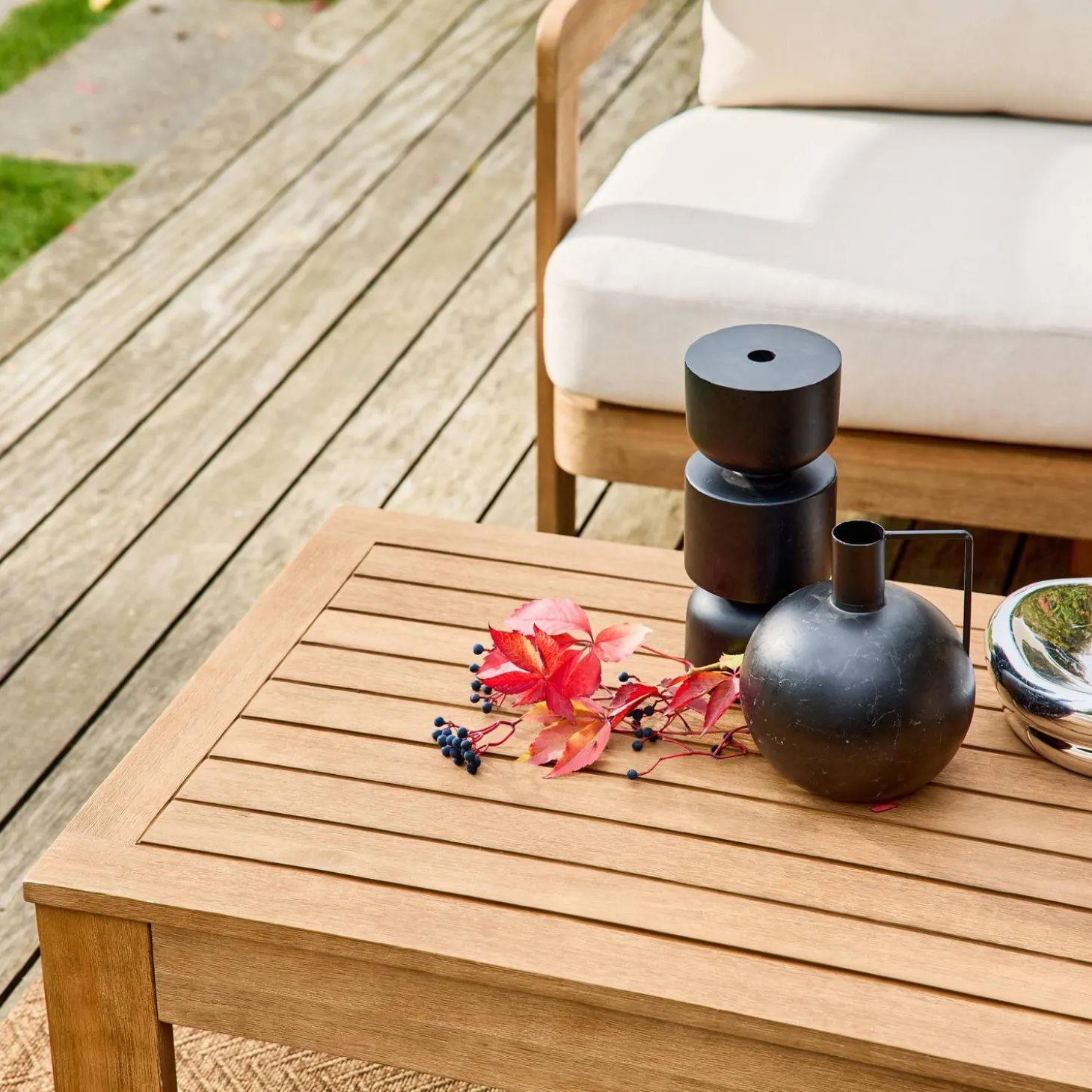 Loungeset voor 4 personen van acaciahout