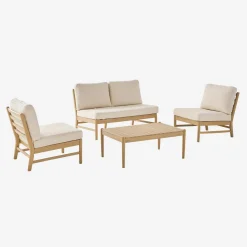 Loungeset voor 4 personen van acaciahout