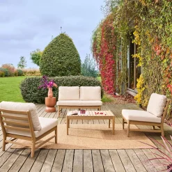 Loungeset voor 4 personen van acaciahout