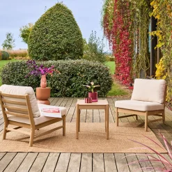 Loungeset voor 2 personen van acaciahout