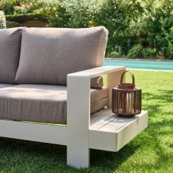 Loungeset 5 zitplaatsen aluminium