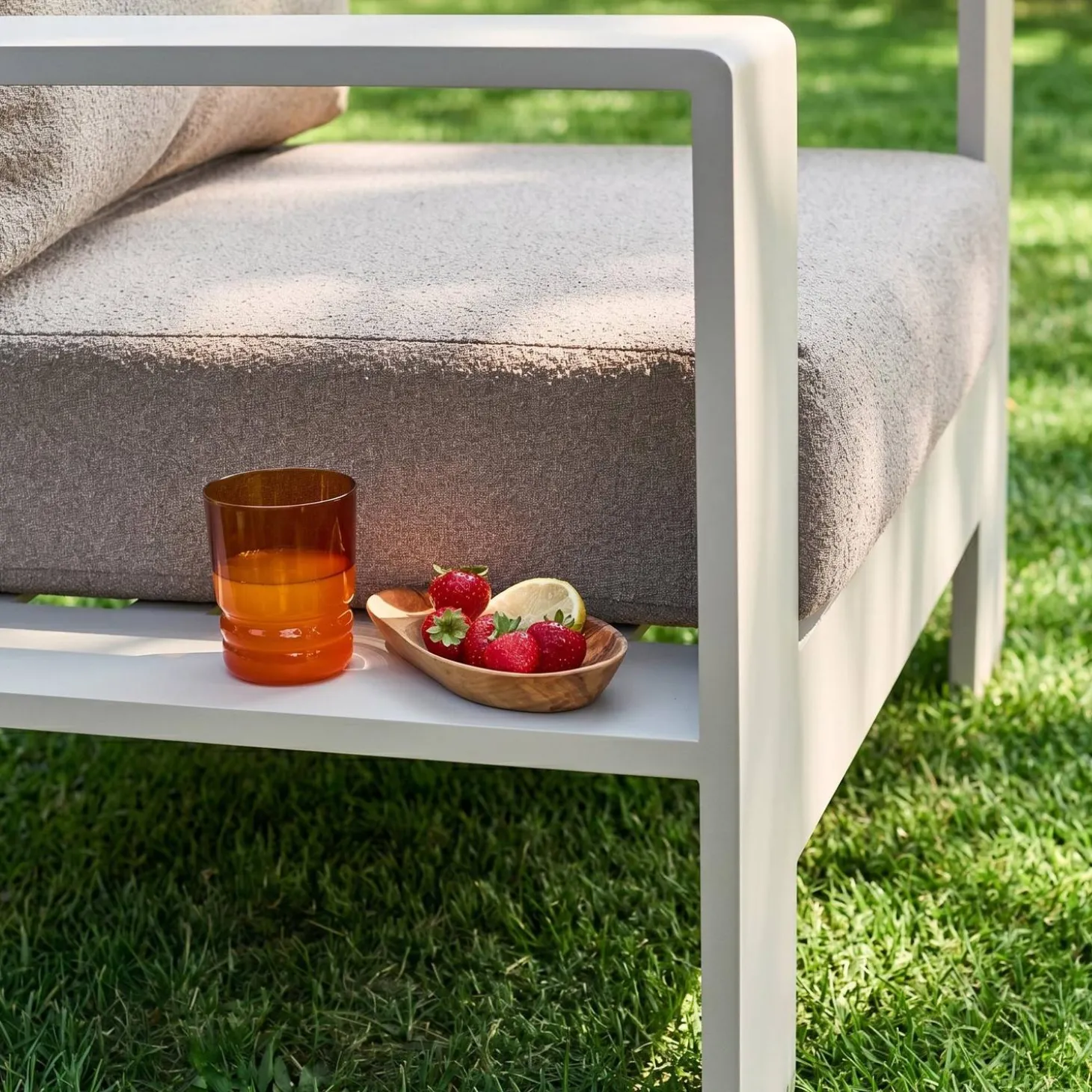 Loungeset 5 zitplaatsen aluminium