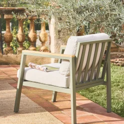 Loungeset, 4-zits, 1 bank, 2 fauteuils, 1 salontafel