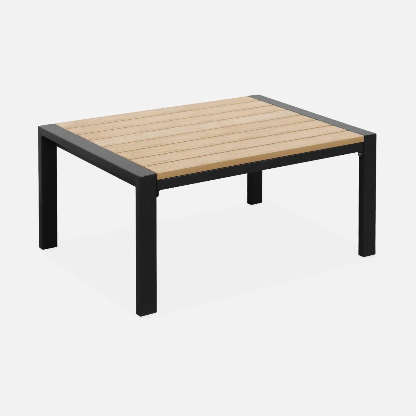 Loungeset, 4-zits, 1 bank, 2 fauteuils, 1 salontafel