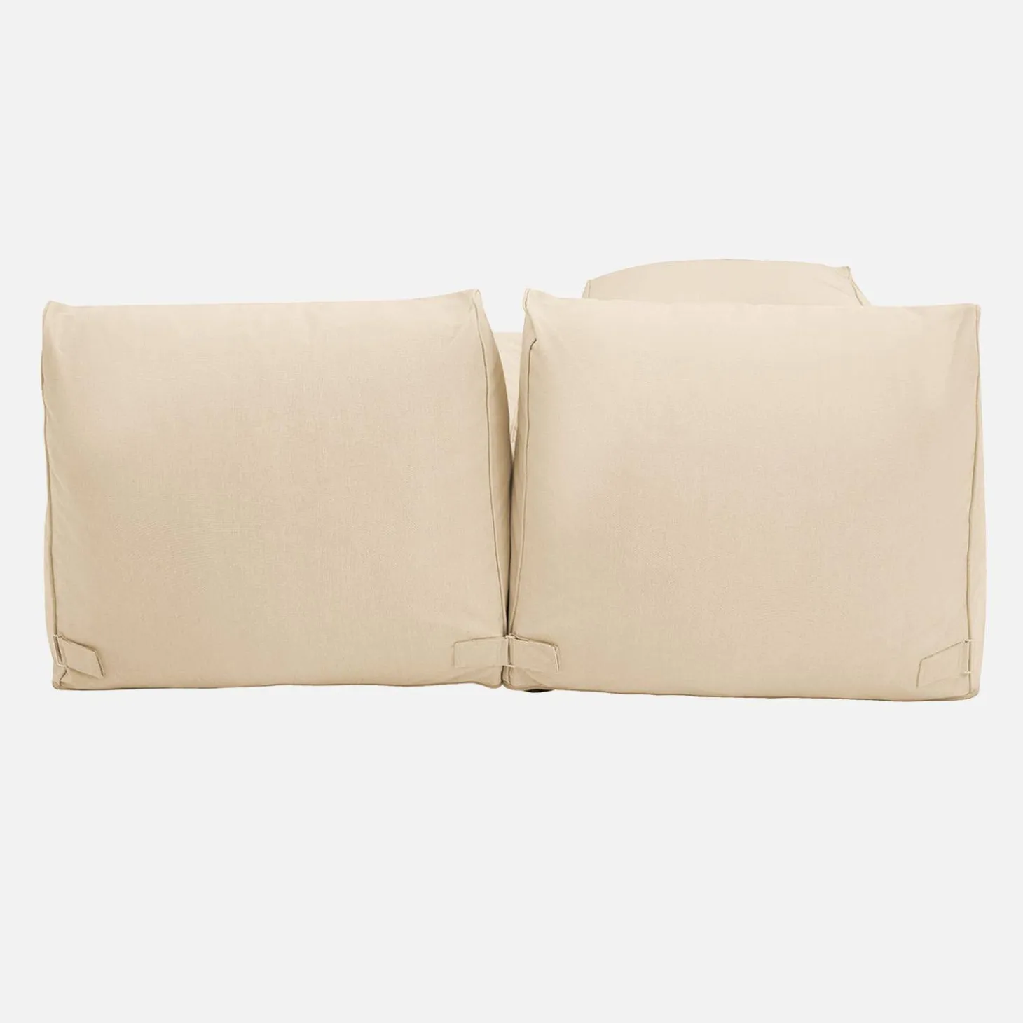 2 loungestoelen en poef voor buiten olefine