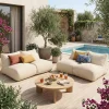Loungestoelen voor buiten olefine (set van 4)