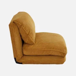 Loungestoel met slaapfunctie corduroy fauteuil