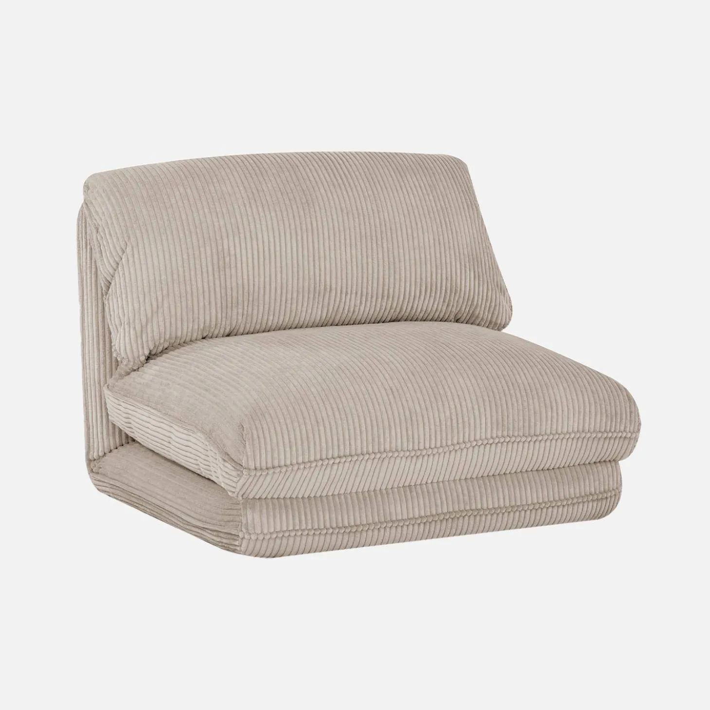 Loungestoel met slaapfunctie corduroy fauteuil