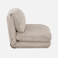 Loungestoel met slaapfunctie corduroy fauteuil