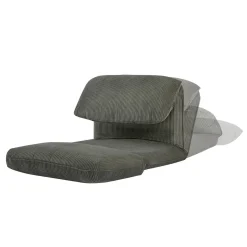 Loungestoel met slaapfunctie corduroy fauteuil